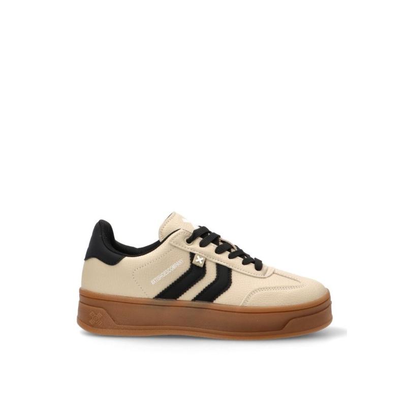 Zapatillas Casual Xti - Mujer - Suela Doble - Modelo 144585 - Color Beige