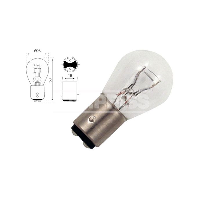 Blister 2 Lámparas Bombilla Para Coche 2 Polos P21 12V 21/5W (10Ud) 79780260