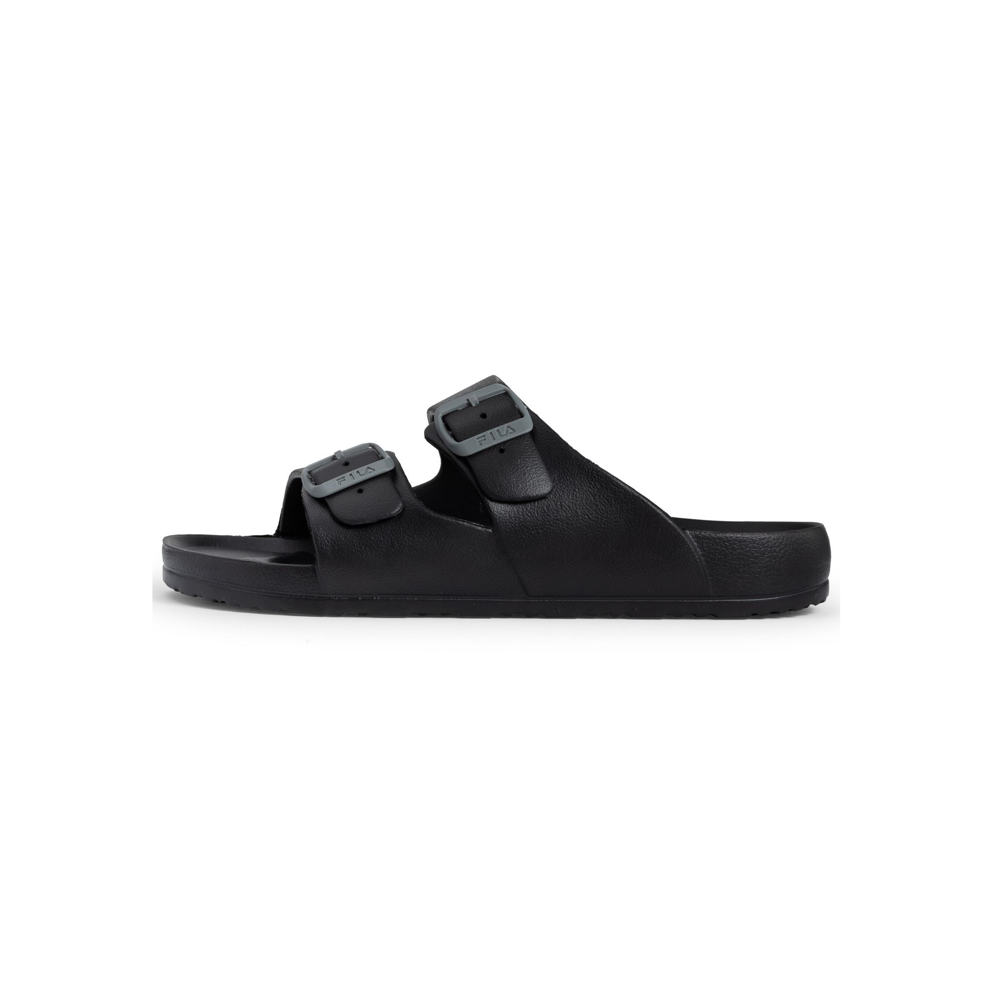 FILA | Chanclas Slide Hombre, Matero Slipper, EVA Moldeada de Una Pieza, Ligeras, Flexibles y Resistentes al Agua, Sandalias de Piscina y Playa con Logo Grabado, Verde y Negro