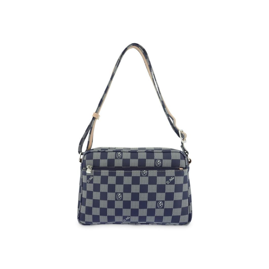 Bolso bandolera El Potro Chess grande azul 24x18x7 cm