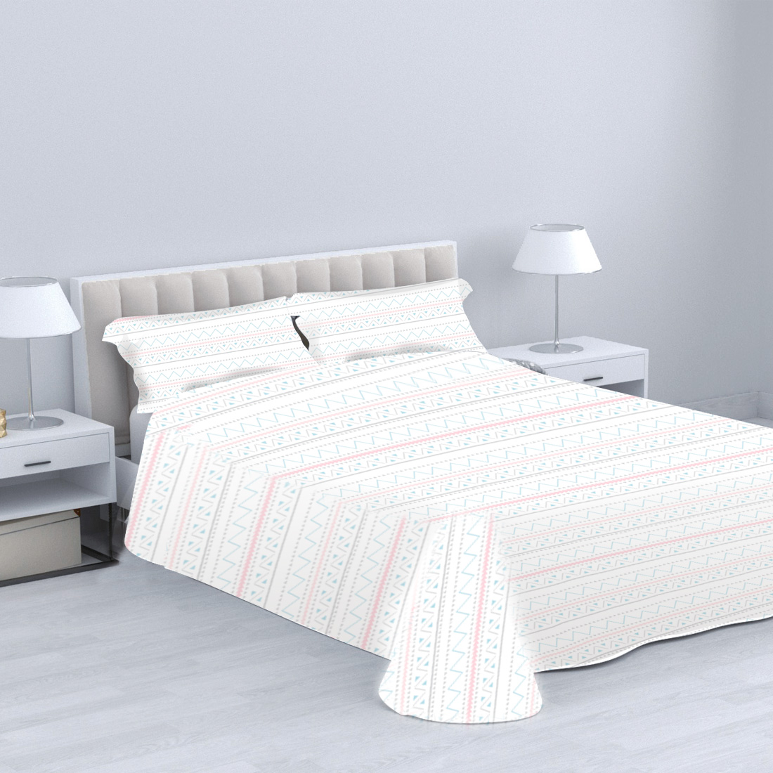 HOMESOL - Colcha boutique reversible sin cojines .ideal para primavera y verano 100% poliester / Colcha Bouti /termosellado/para verano y entretiempo /primavera verano /Reversible