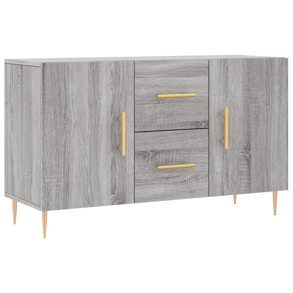 vidaXL Aparador de madera de ingeniería gris Sonoma 100x36x60 cm