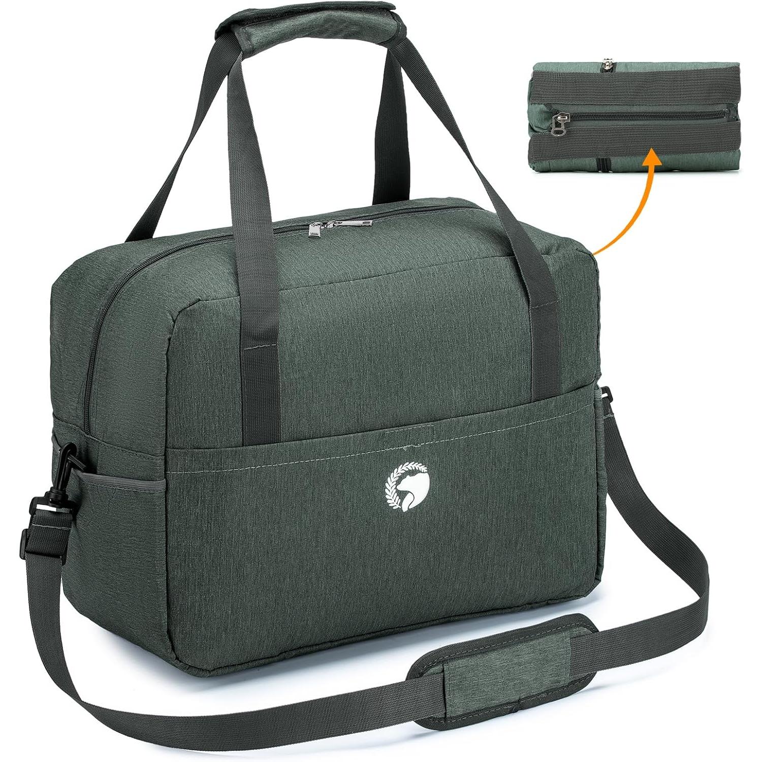 TK Bolso de Viaje Wizzair 40x30x20, Bolsa Deportiva Mano Maleta de Viaje Weekend Bandolera Militar Mochipa Bolsa de Senderismo Bolso Ordenador Portatil 15,6 Pulgadas