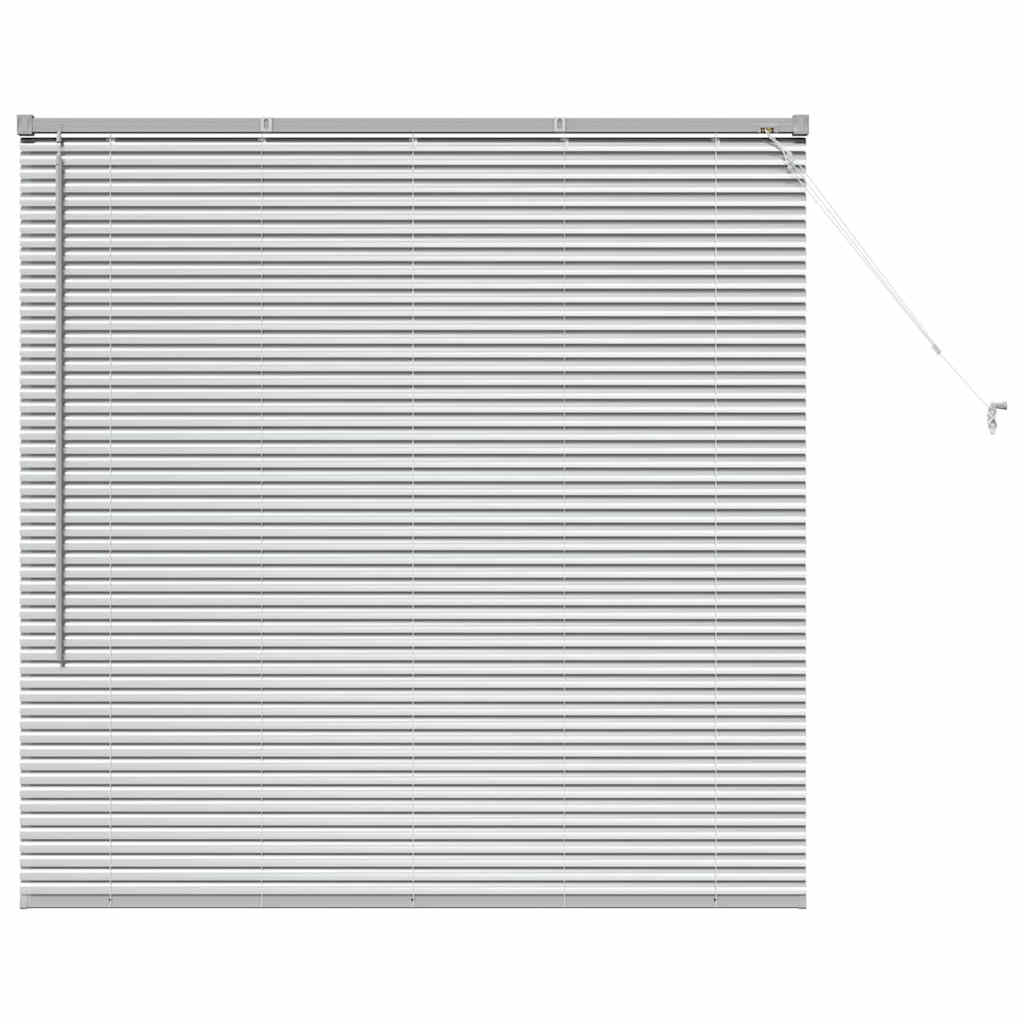vidaXL Persianas venecianas Manual Plateado 130 x 135 cm Aluminio
