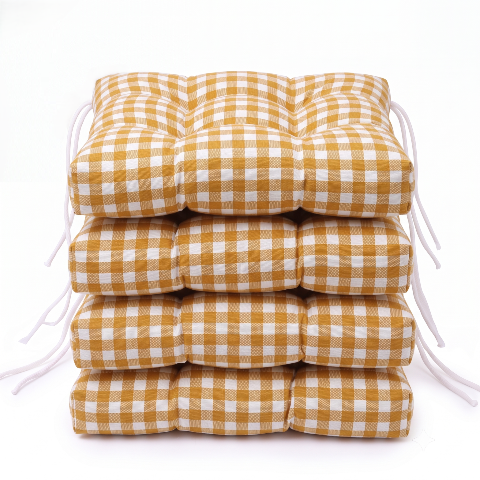 Cojines para Sillas de Terraza (Pack 2/4/6). Cojines Silla 40x40 cm (Grosor Extra 8 cm). Cojin Silla Exterior. Cojines Exterior Comedor, Cocina, Terraza y Jardín.