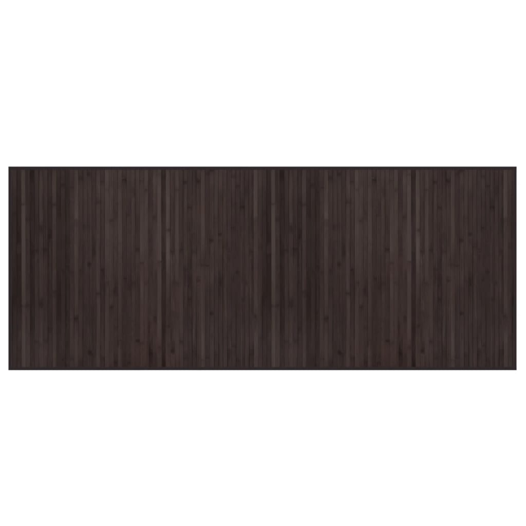 Vidaxl Alfombra Rectangular Bambú 80x200 Cm Color Negro