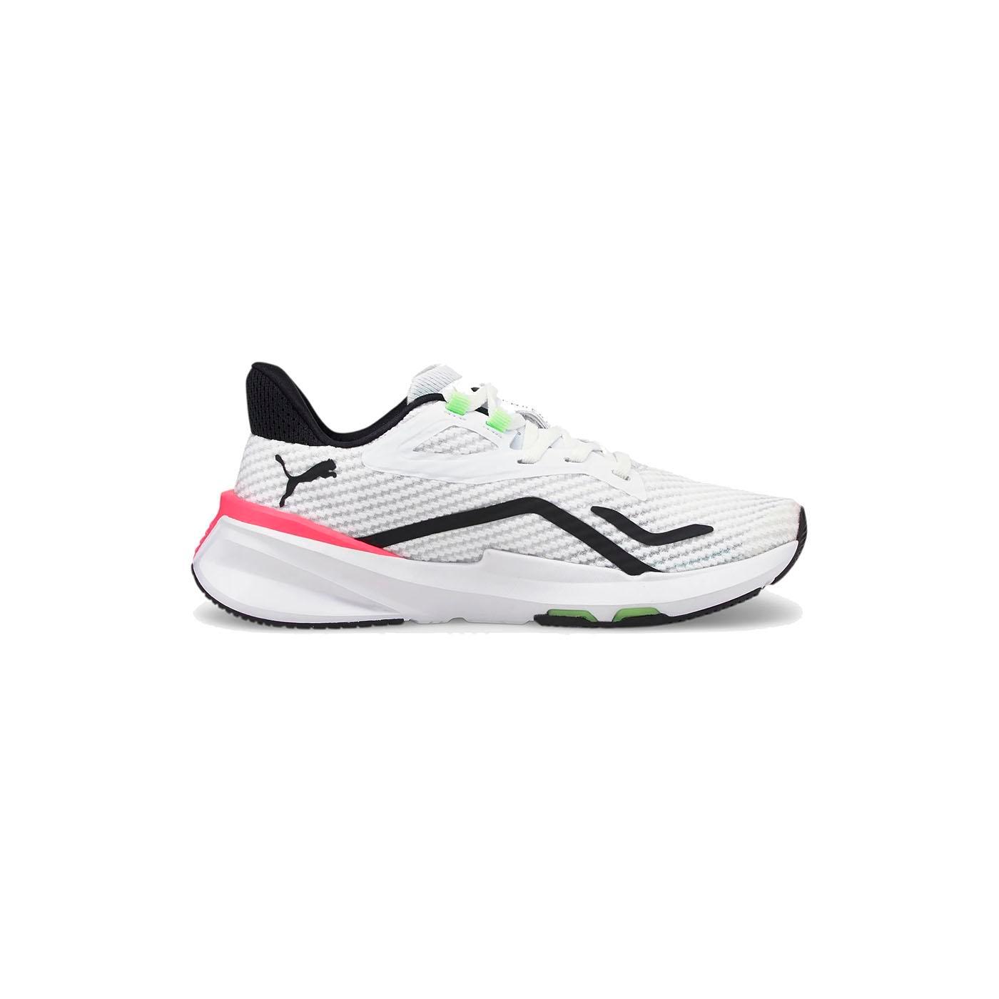 Zapatilla Mujer Puma PwrFrame Blanca Negra