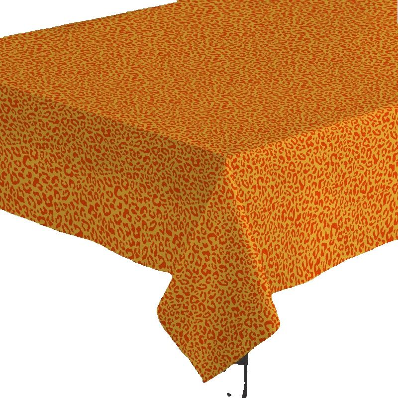Mantel de Tela Resinada Antimanchas Impermeable Estampado Animal Print Leopardo Amarillo – Hulehule Tex - SAVANNA Amarillo