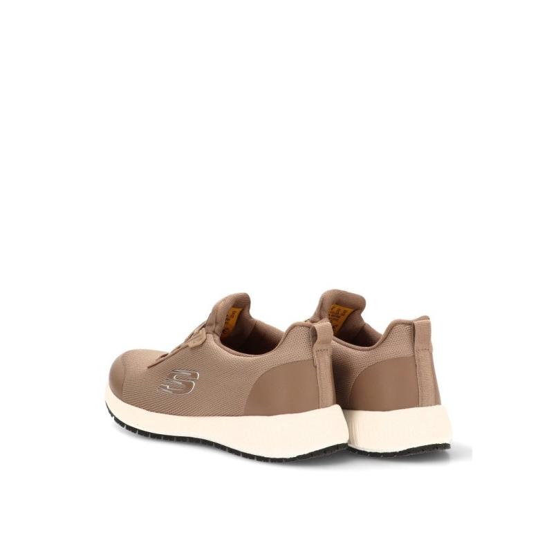 Zapatillas Casual Skechers - Mujer - Suela Plana - Modelo 77222ec - Color Taupe