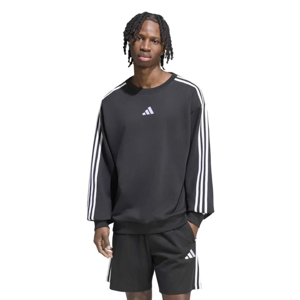 Sudadera Adidas Negro Essentials 3 Stripes Ky6609