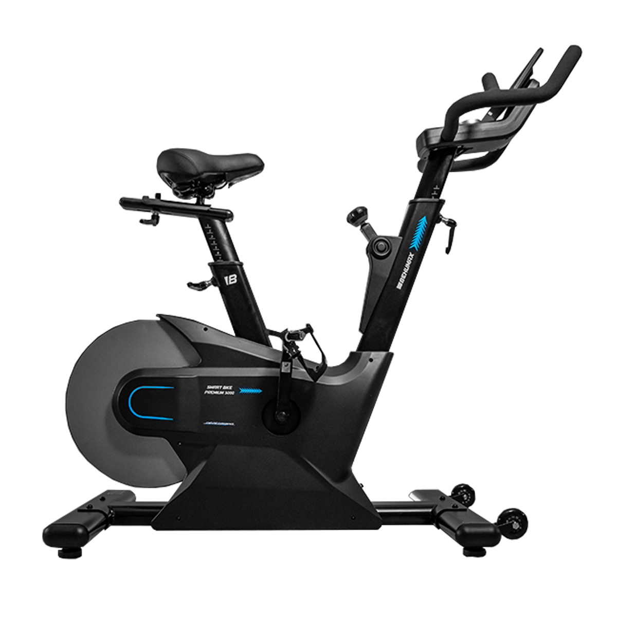 BEHUMAX - Smart Bike Premium 5000 bicicleta estática con resistencia magnética y transmisión por correa silenciosa para entrenamiento en casa