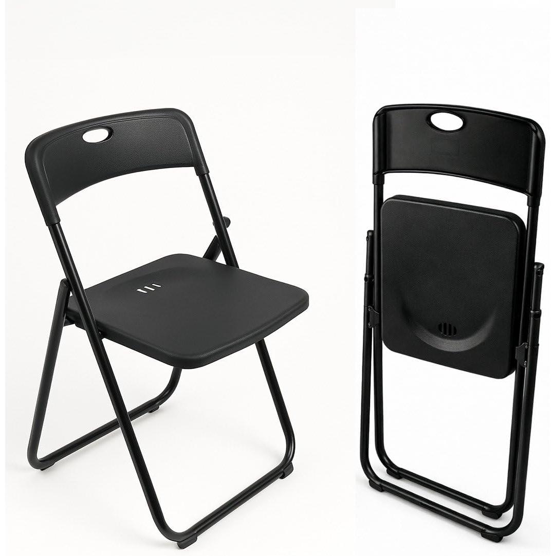 Silla Plegable Metálica Monolith 48 x 47 x 73 cm Plástico Reforzado y Patas de Hierro con Refuerzo de Acero Resistente Varios colores Thayba