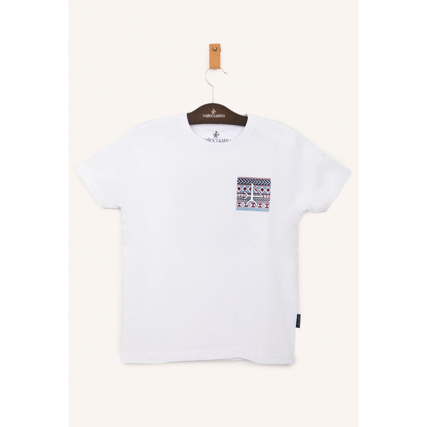 Camiseta étnica Valecuatro niño blanca