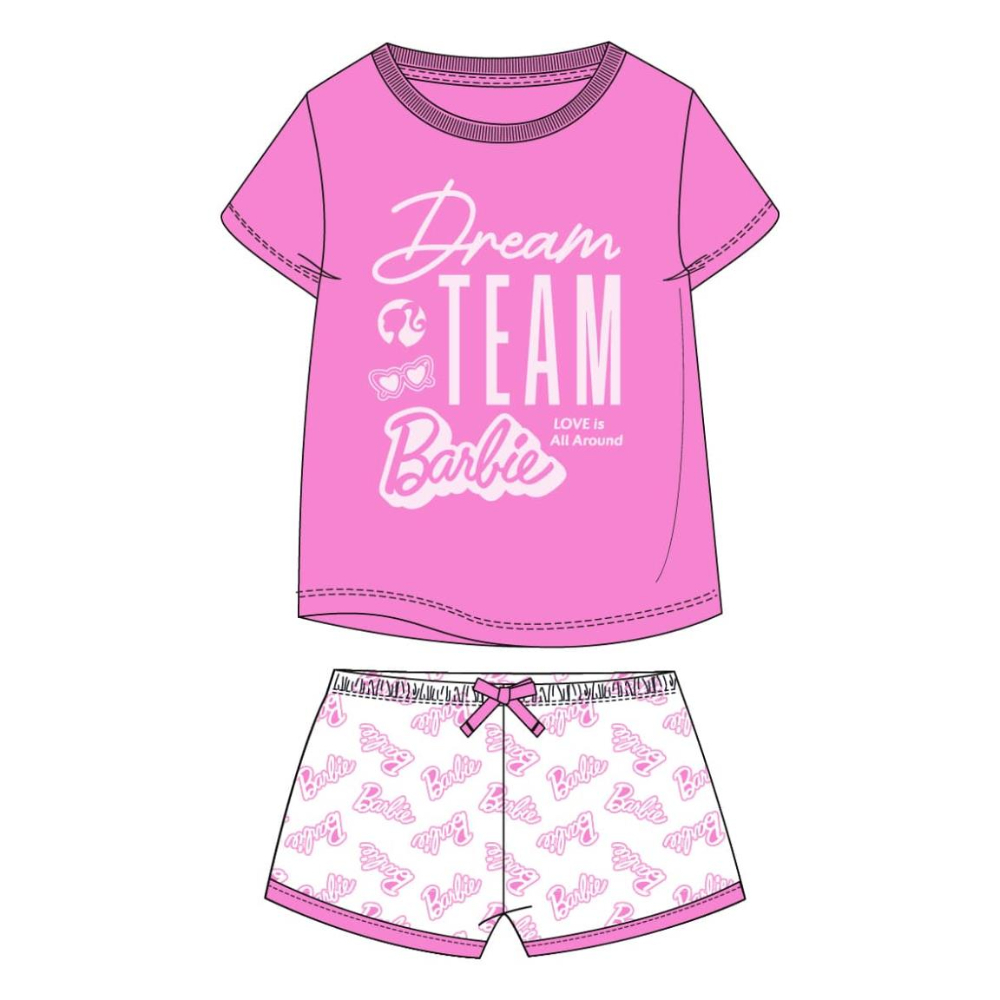 Barbie Cerdá Pijama Manga Corta Dream Team Niña 80716