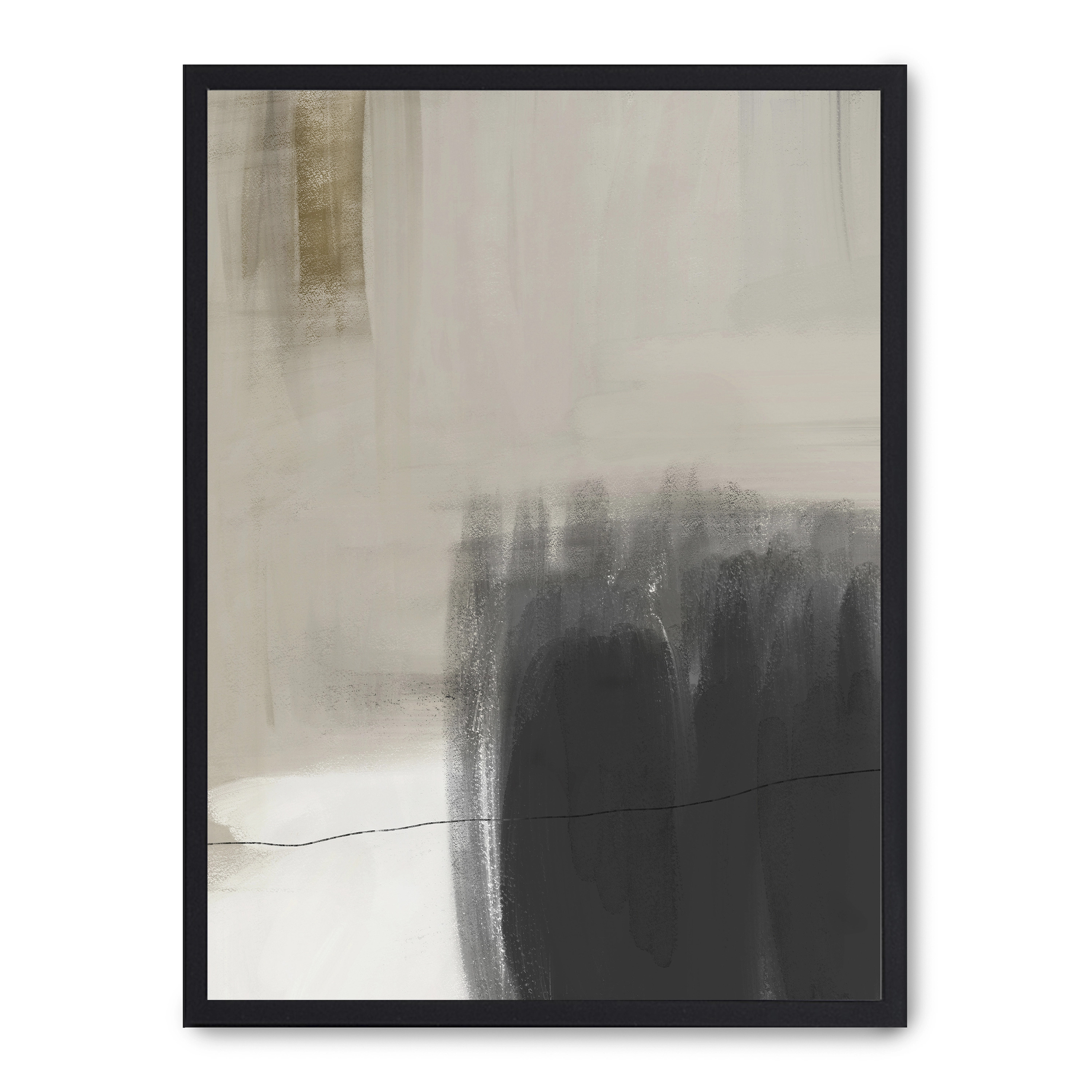 Lámina con marco negro BEAUTIFUL ABSTRACT II 21x30 cm, Póster impreso en papel de primera calidad de 180gr, montado sobre marco de madera MDF acabado en negro., Arte - Aesthetic