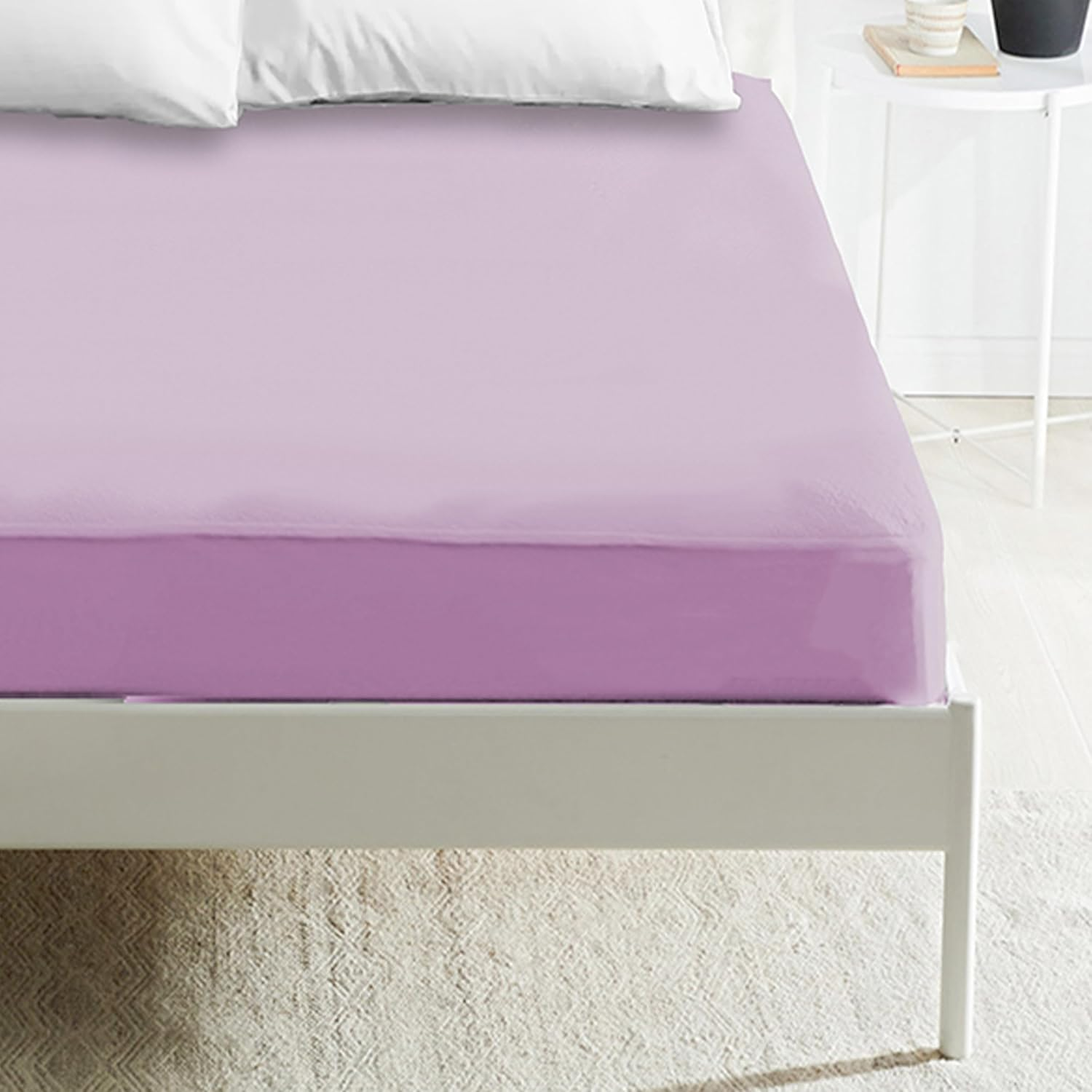 Sabanas Bajeras Ajustable para Cama 90/105/135/160/180cm, Sábana Bajera para colchón de hasta 30cm de Alto, Bolsillo Profundo - Microfibra de Poliéster,Tacto Suave y Cómodo.