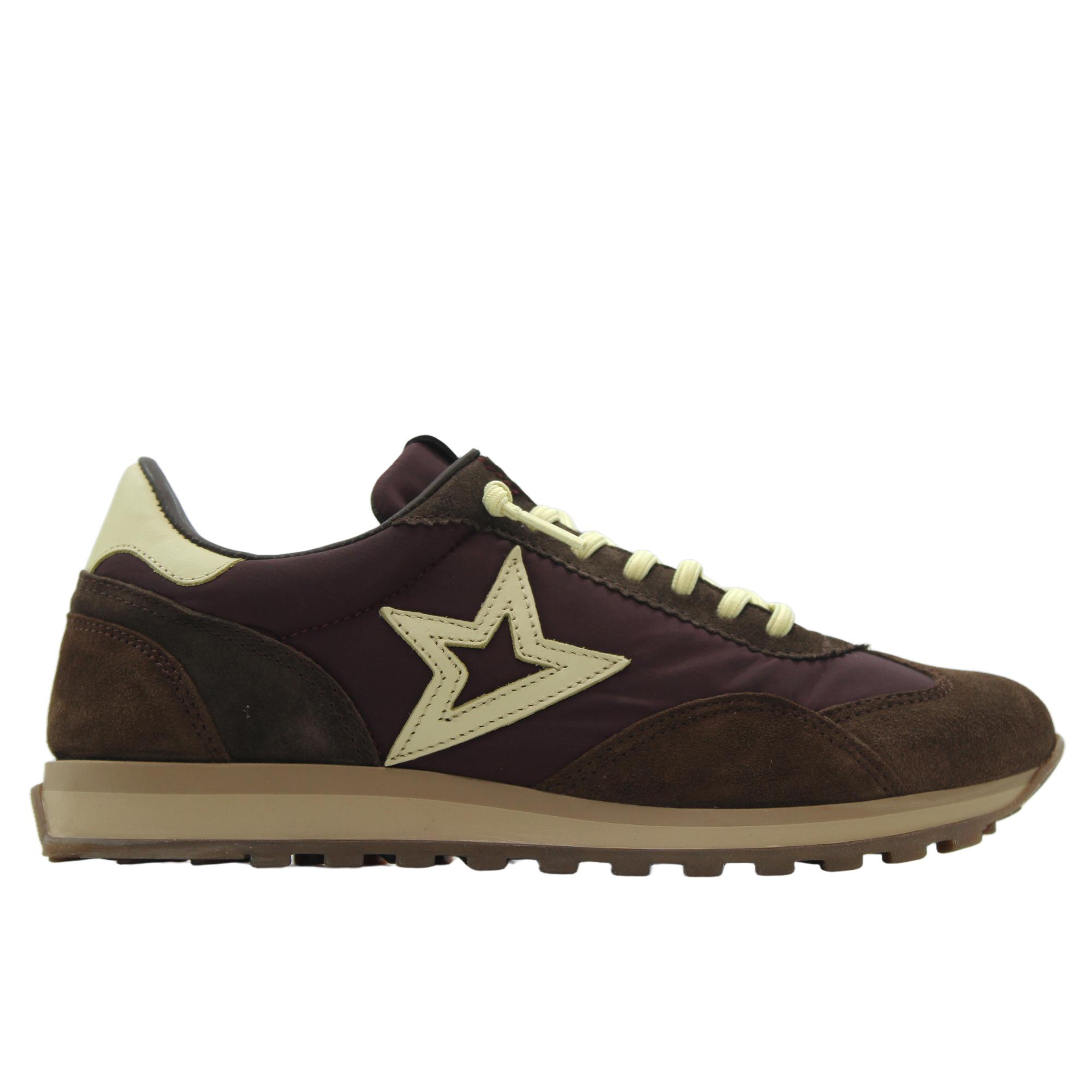 Cetti C-1259 SRA Sneakers casual de piel serraje y nailon, cordón elástico, suela de goma, para señora