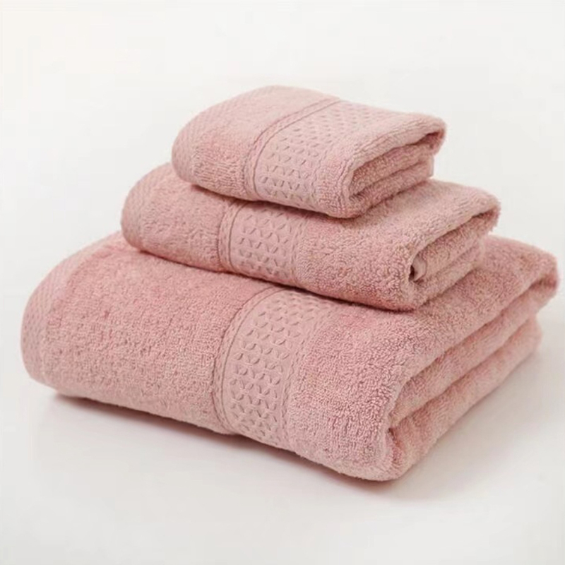 CA Juego de toallas de algodón de lujo para el hogar, Set de 3 piezas, Ultra suave, altamente absorbente, incluye 1 toalla de baño, 1 toalla de mano, 1 paño