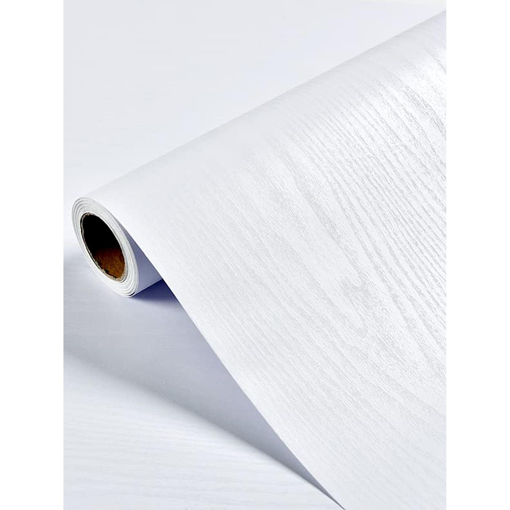 Papel Tapiz Self Adhesive Vinilo Blanco Madera Natural 30cm/40cm/50cm Para Renovación De Muebles Impermeable Desmontable Decorativo MOV
