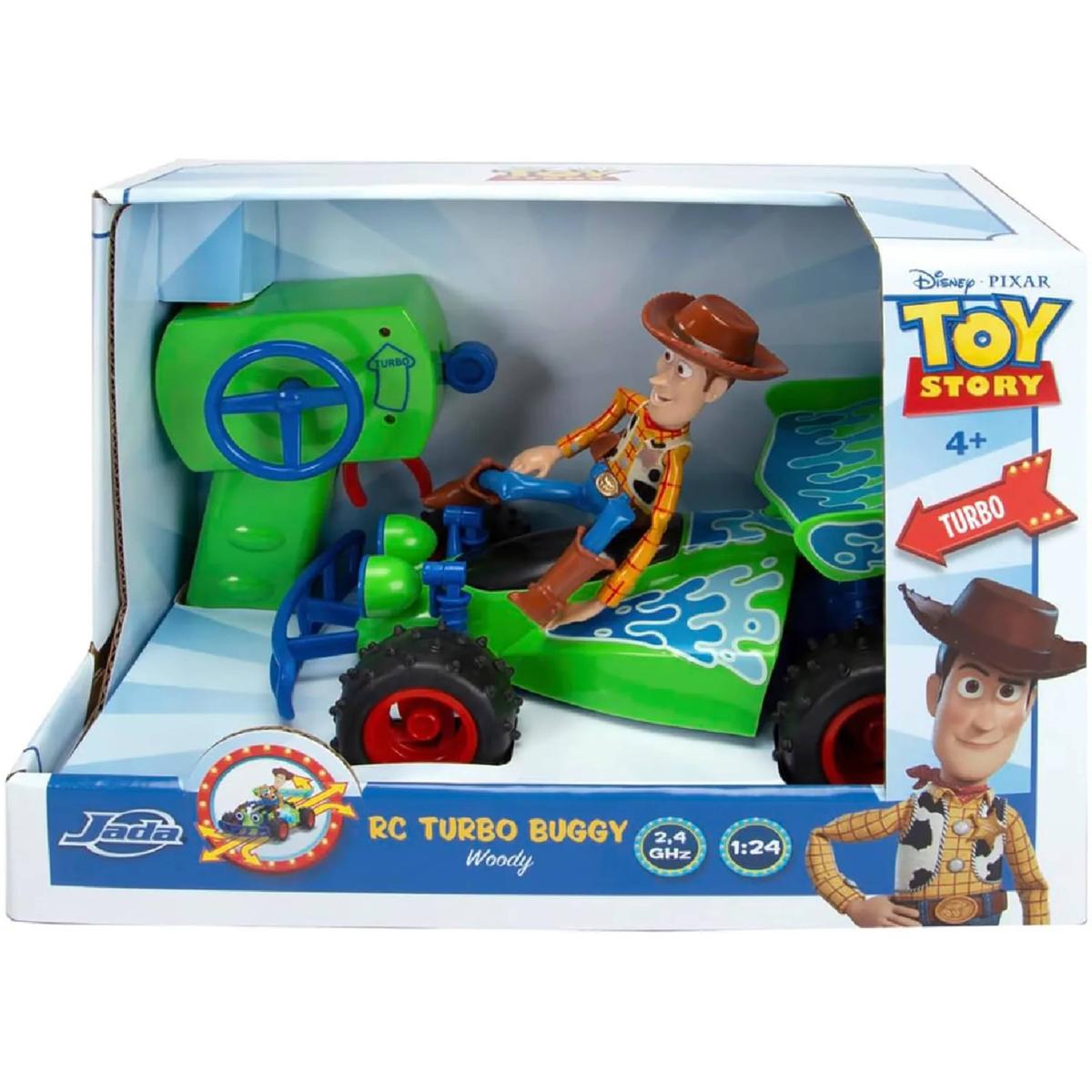 Toy Story Vehículo Radio Control Turbo Buggy 1:24 con Woody