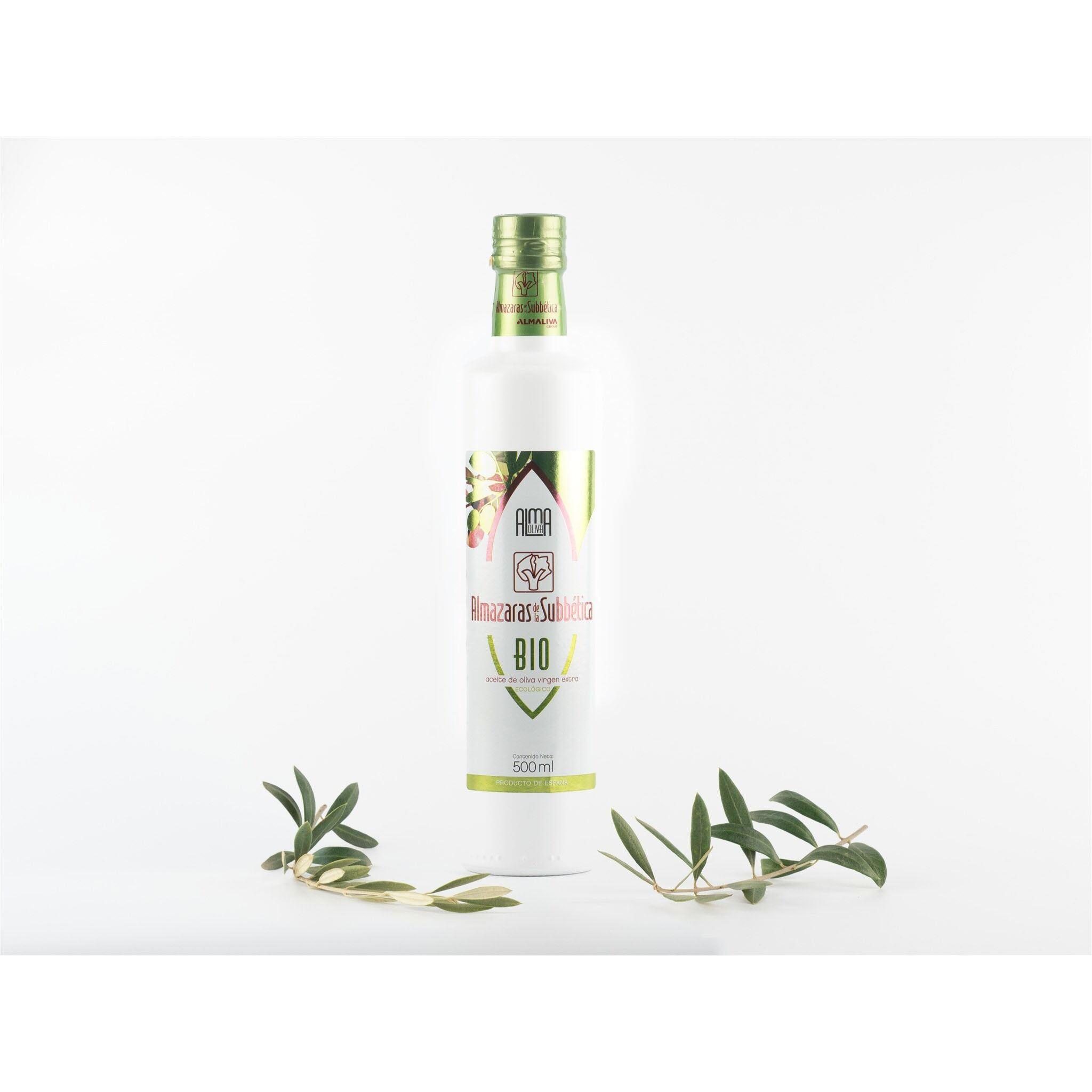 ALMAZARAS DE LA SUBBÉTICA BIO Aceite de oliva virgen extra ecológico. Premio Top 10 Mejor Aceite Ecológico del mundo (Evoo). Cordoba Sierra de la Subbética. Sabor Frutado Medio - Alto. Botella de 500 ml.
