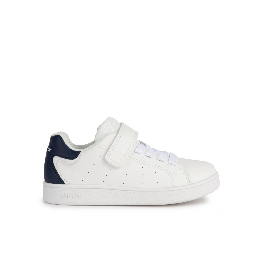 GEOX J36LSA C0899  36204 25I DEPORTIVO ELASTICO Y VELCRO WHITE/NAVY