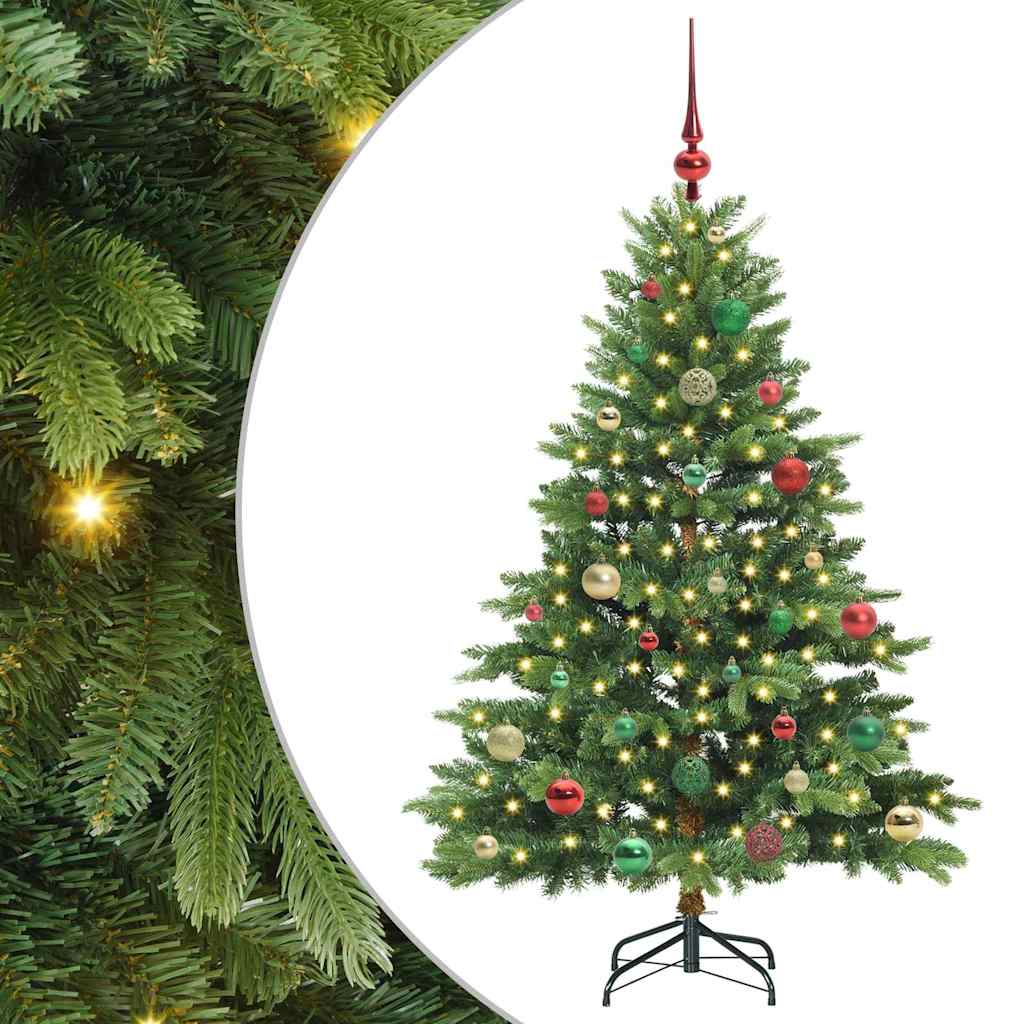 vidaXL Árbol de Navidad artificial con 150 LED Verde 150 cm PE y PVC