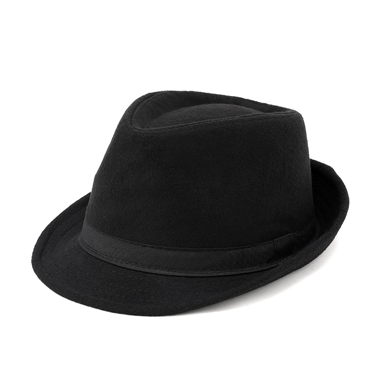 Elegante Sombrero de Jazz Fieltro Panamá Sombrero de ala Ancha Sombrero Fedora Sombreros de Vestir Sombreros para Viajes Fiesta Boda Compras Hombres Mujeres