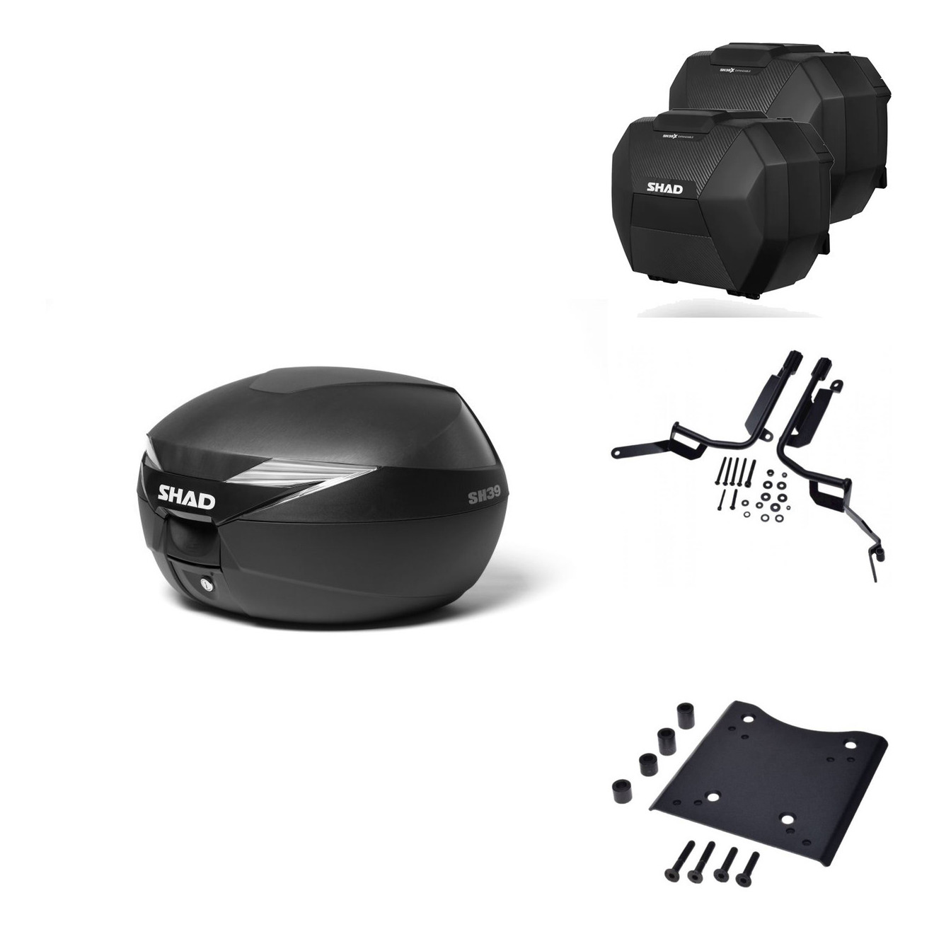Maletas Sh38x Carbon + Herraje Baul + He KIT-573817