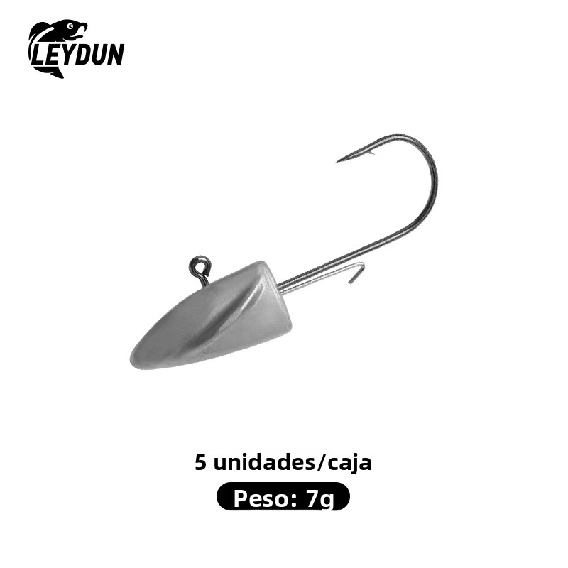 TK LEYDUN BR Señuelos De Pesca Suave 83mm Jig Head Hook 3g 5g 7g 9g 12g 14g Para Salmón Y Peces En El Mar Y Río