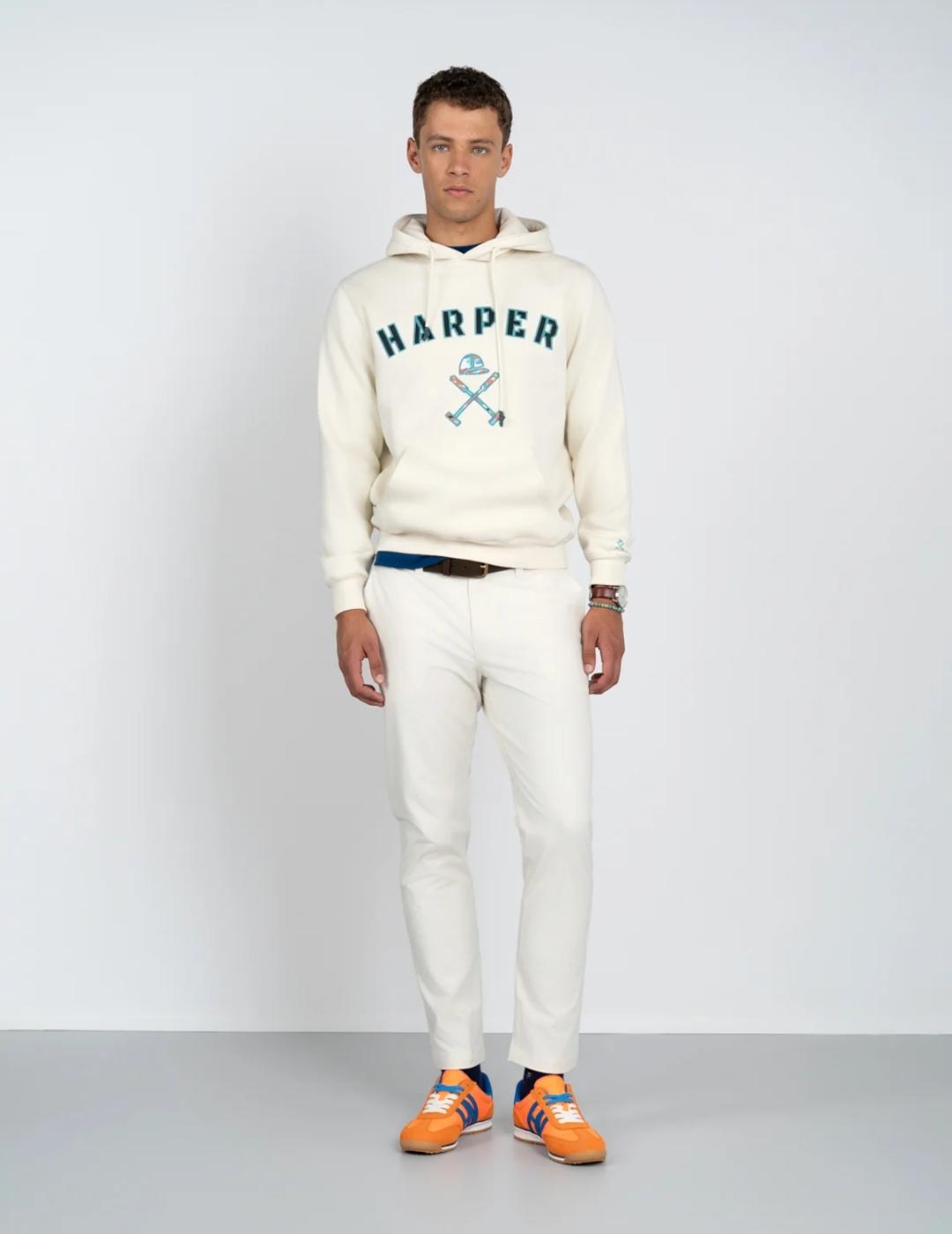 HARPER HOODIE BLANCA RETRO