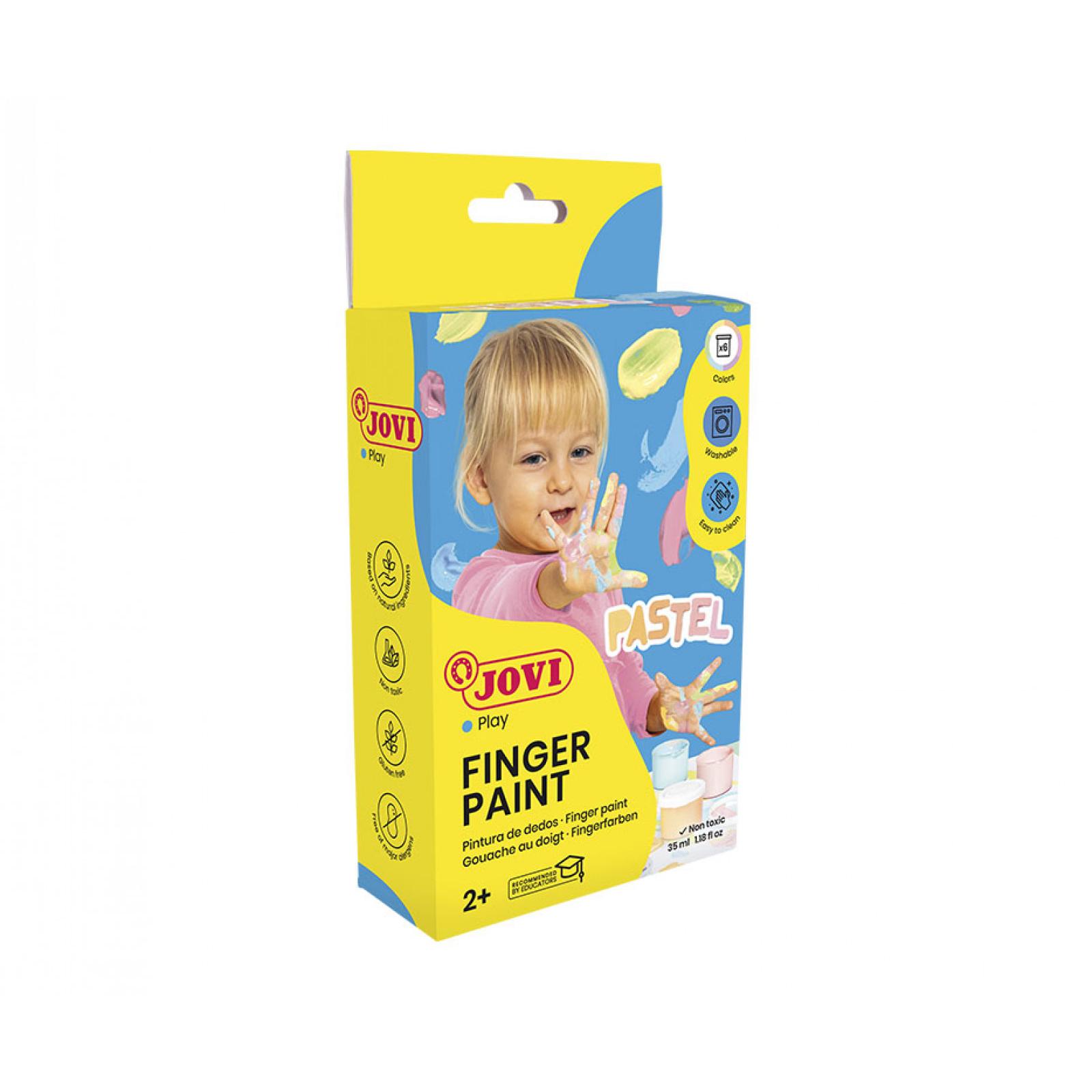 Jovi Pintura de Dedos Pastel 6 Botes de 35ml 540/p