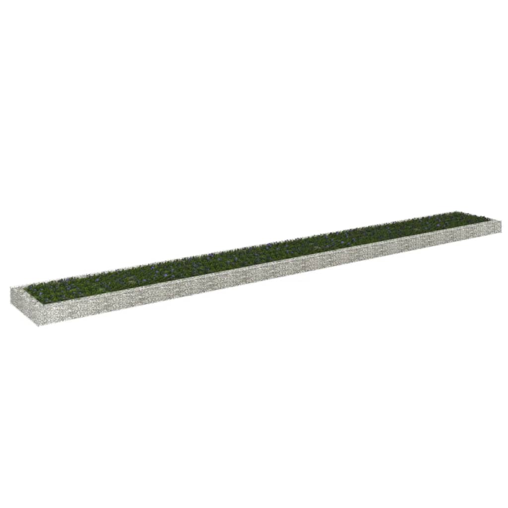 vidaXL Arriate de gaviones de acero Dimensiones 100 x 100 x 20 cm,  200 x 100 x 20 cm,  300 x 100 x 20 cm y mas
