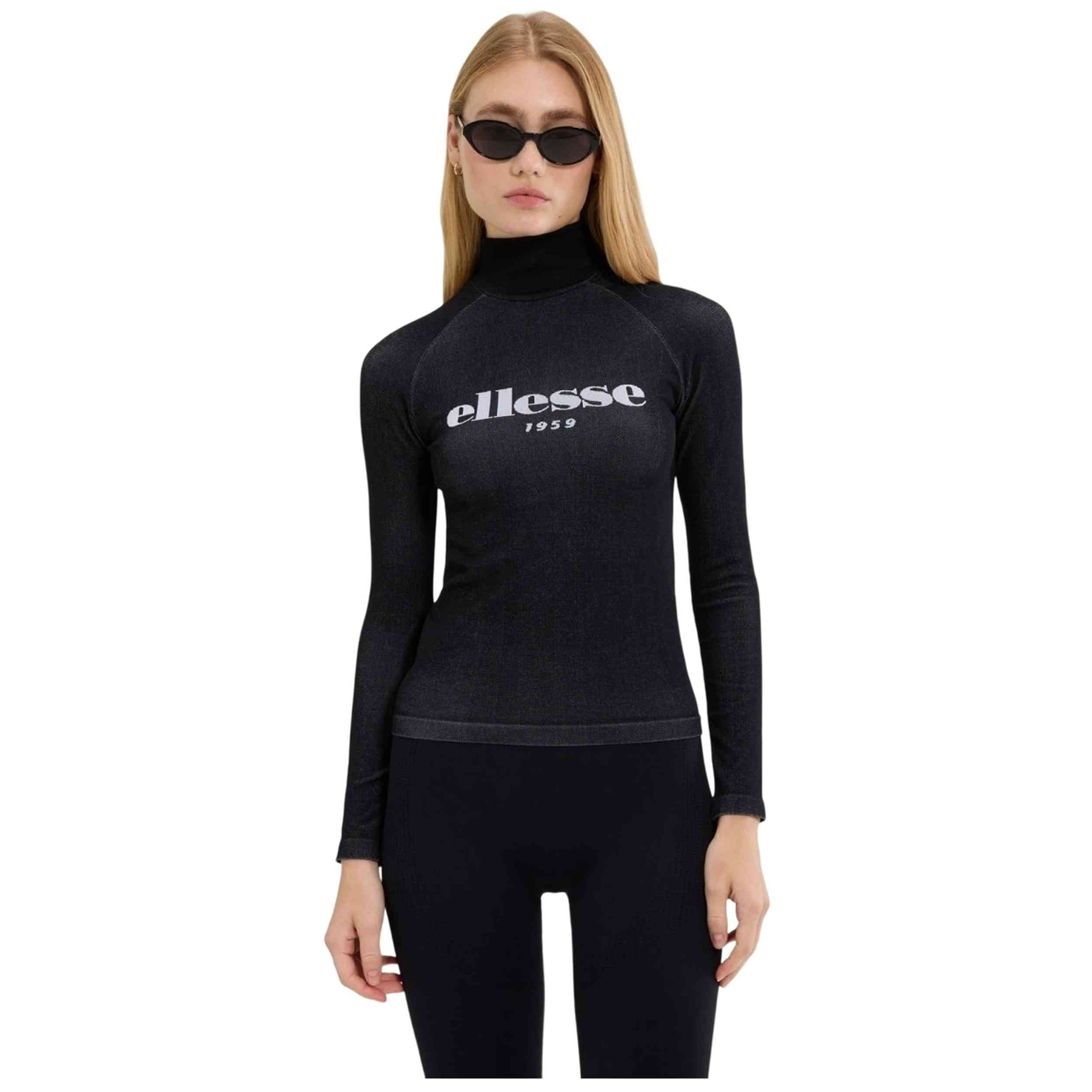 Camiseta De Manga Larga Ellesse modelo Top sin costuras Serlo para Mujer en color Negro