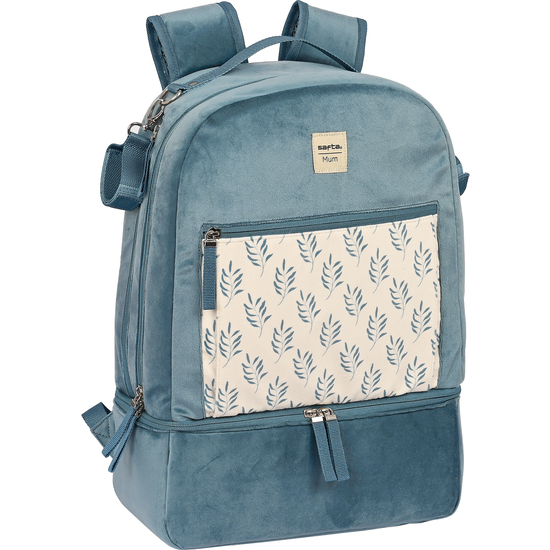 SAFTA  SAFTA ACCESORIOS BEBE "LEAVES" MOCHILA ACCESORIOS BEBE SAFTA ACCESORIOS BEBE "LEAVES" - Mochila Diseño Único y Licencia Oficial Made  - Mochila Hombreras Acolchada y Espalda Ergonómica