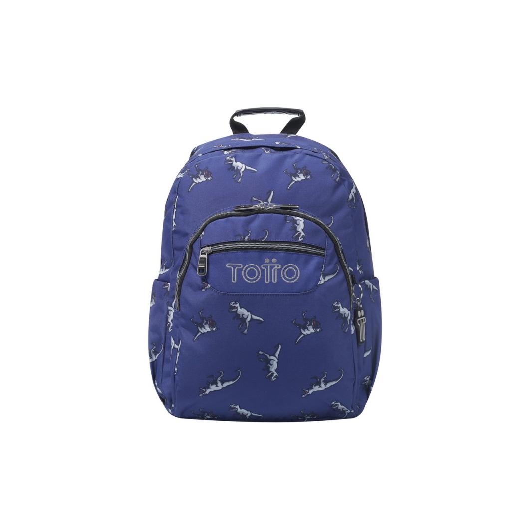 Mochila Totto Acuareles Azul 33x44x14 cm.