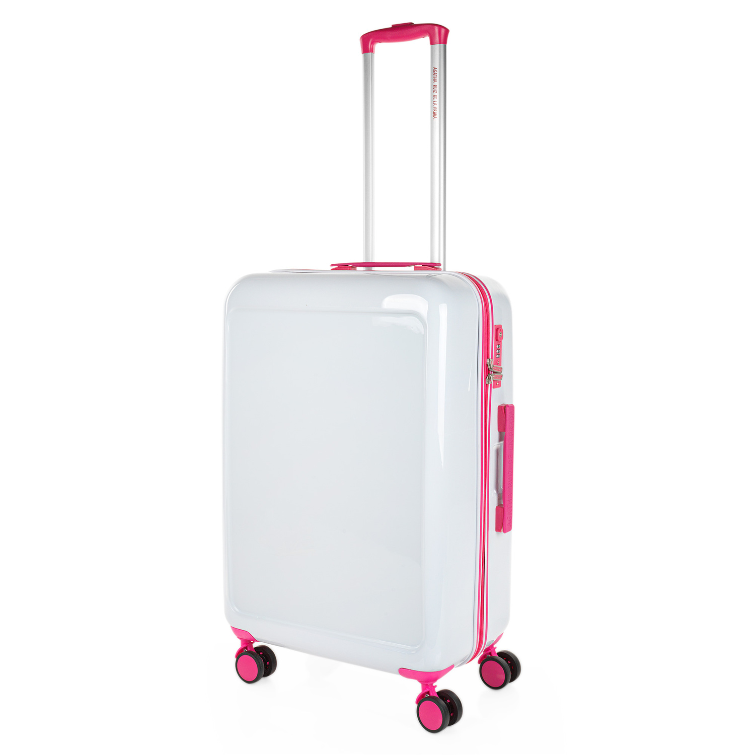 Agatha Ruiz De La Prada - Agatha Ruiz De La Prada Maleta Mediana Rígida Con 4 Ruedas Giratorias, Cierre Seguro Candado De Combinacion TSA Y Diseño Resistente, Apta Para 23 Kilos Y Perfecta Para Viajes Largos Y Escapadas.
