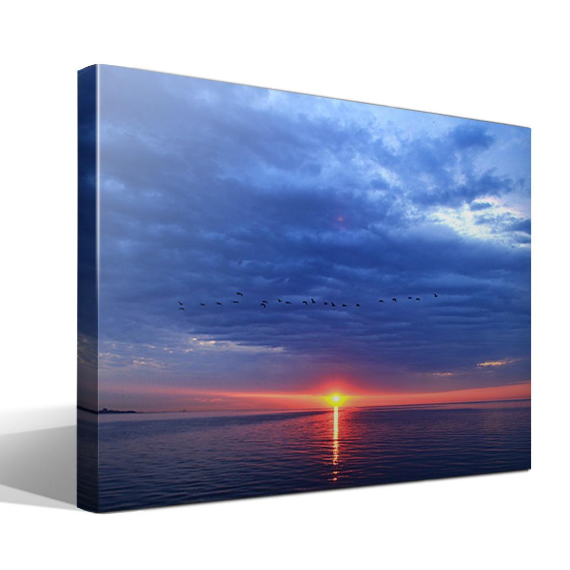 Cuadro Canvas Amaneciendo - Lienzo de Algodón 100% - Bastidor de Madera - Calidad Superior