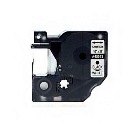 Compatible dymo d1 45013 cinta de etiquetas para rotuladora - texto negro sobre fondo blanco - ancho 12mm x 7 metros - s0720530