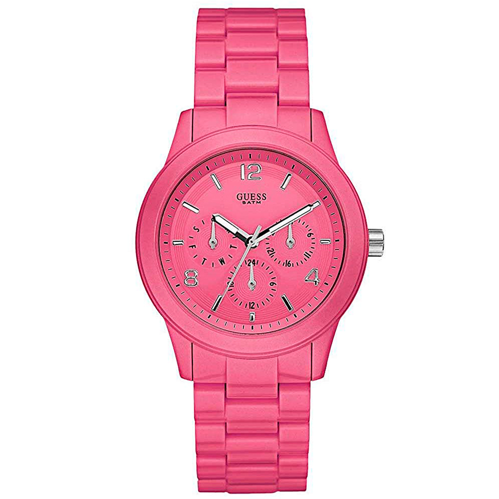 Guess W11603l4 Varis Reloj Para Para Mujer Color Rosa