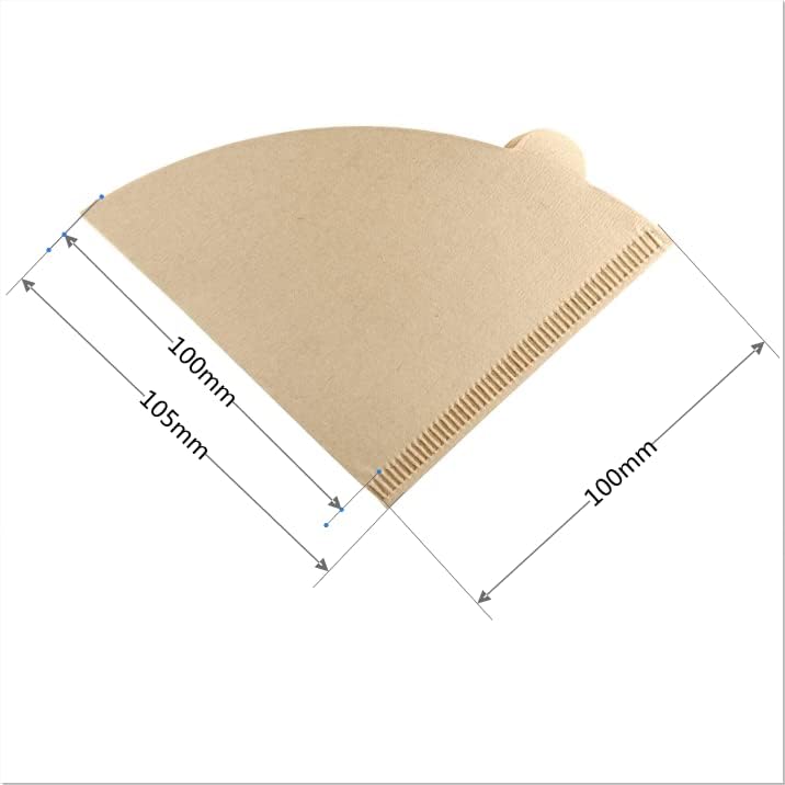 TK Filtro de café de 200 piezas, papeles de filtro de cono desechables sin blanquear tamaño 01 para gotero de café y cafetera para verter, 1-2 tazas
