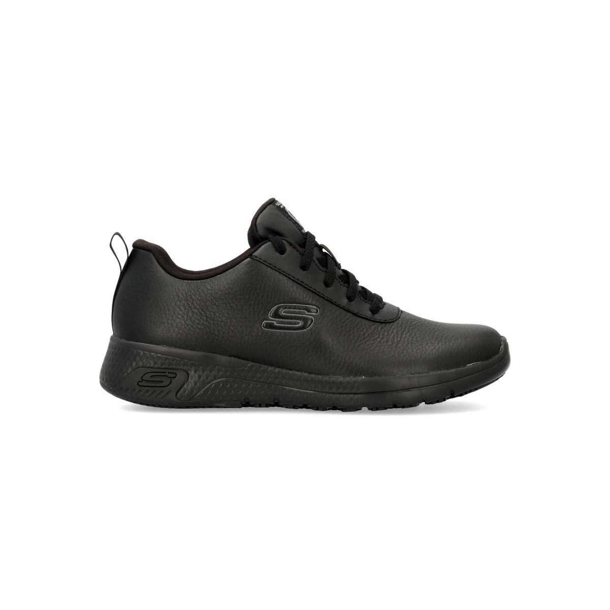 Skechers - Zapatillas Work Relaxed Fit Marsing para mujer con suela antideslizante en superficies húmedas y aceitosas, plantilla Memory Foam™ y parte superior de piel y piel sintética