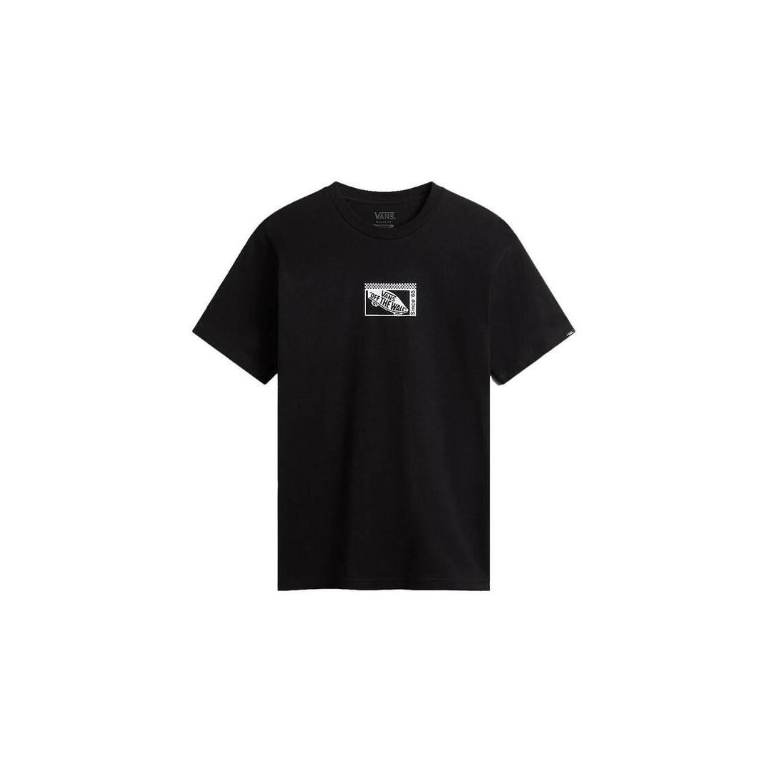 Vans Camiseta Hombre Tech Box Negra Algodón Manga Corta