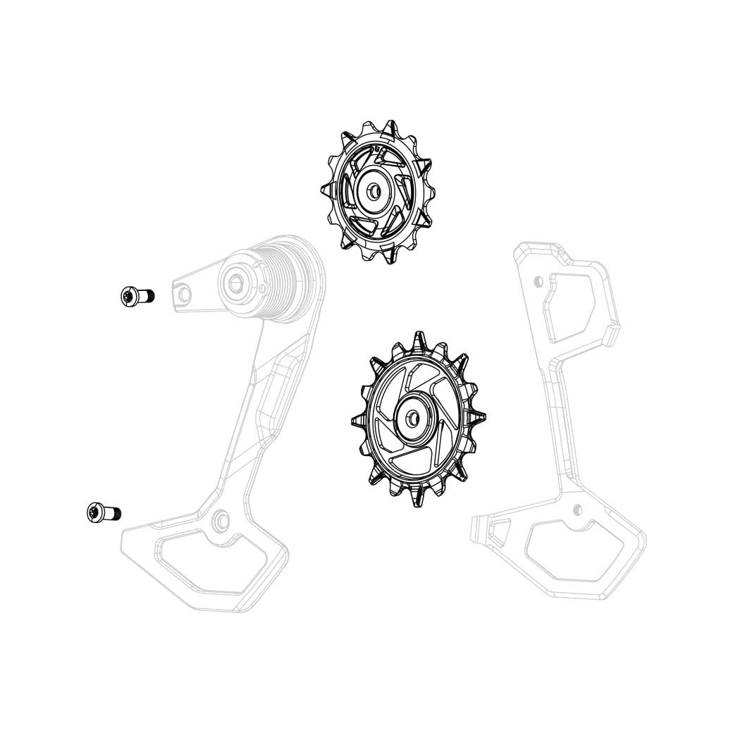 Kit De Repuesto De Roldanas Para Cambio Eagle Axs T-Type Xx 11.7518.104.007