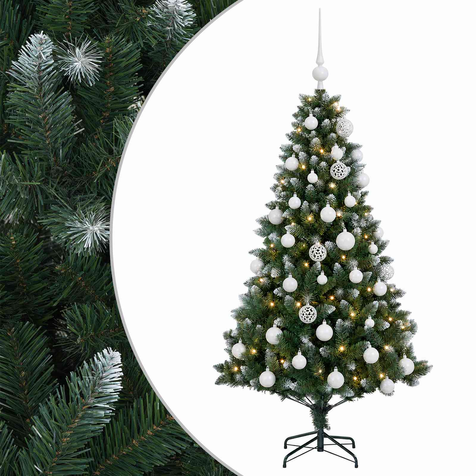 vidaXL Árbol de Navidad Artificial con Adorno 150 cm 150 LED