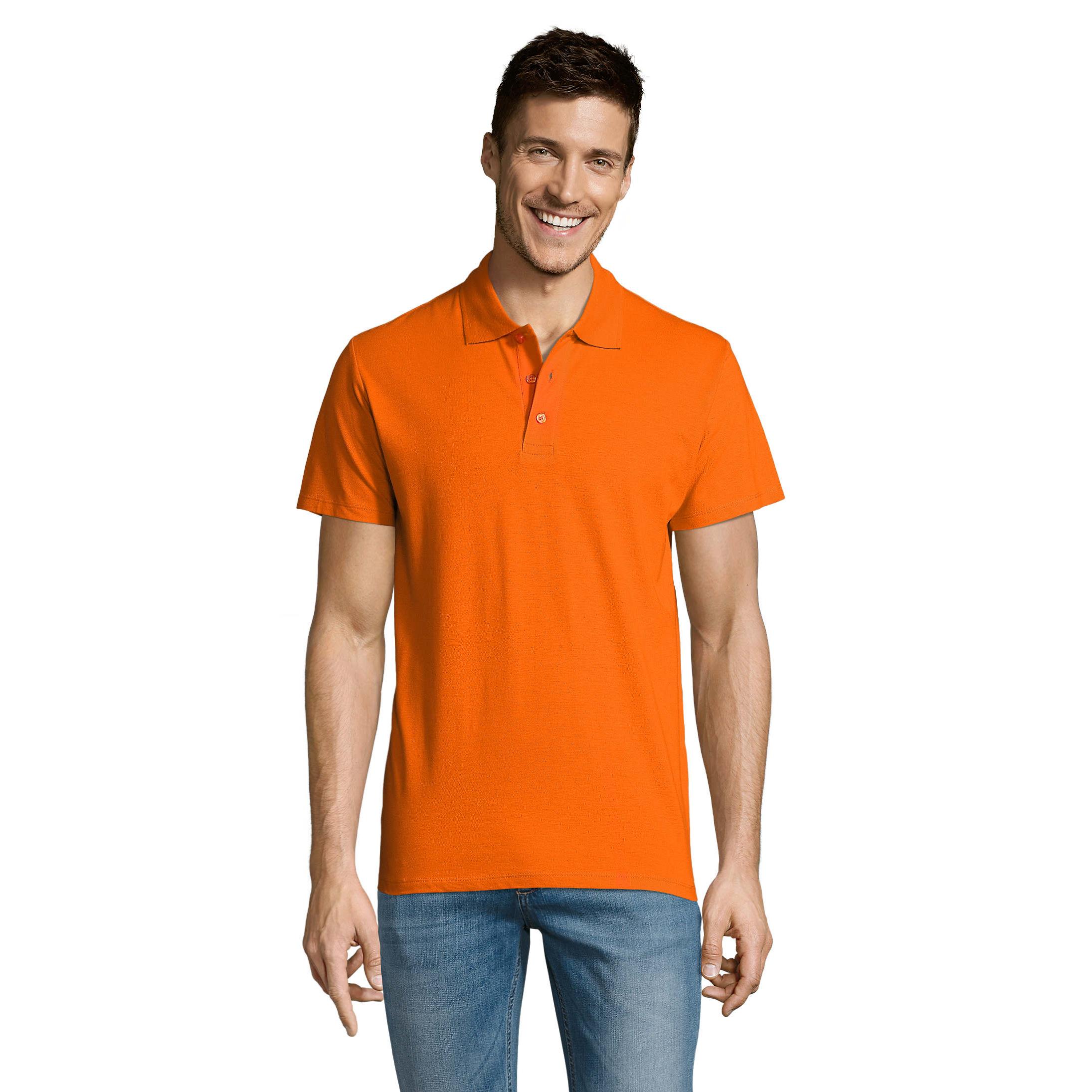 Polo para hombre Marnaula de manga corta con cuello acanalado de 3 botones - Algodón peinado