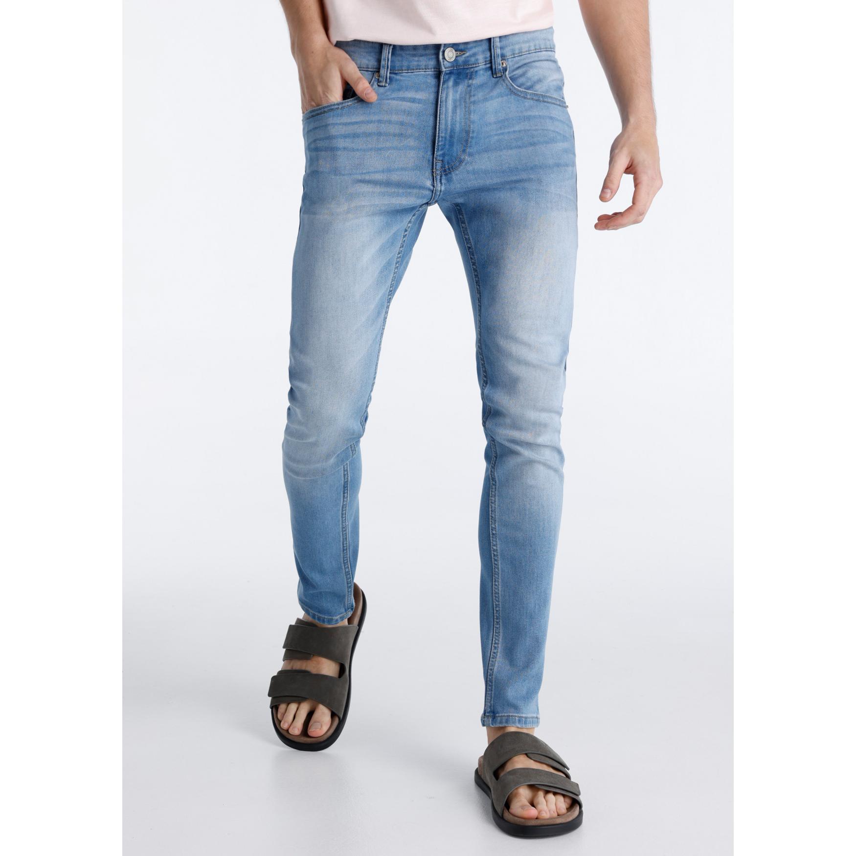 SIX VALVES - Jeans Super Skinny Light Blue - Tallaje en Pulgadas- Tallaje en Pulgadas