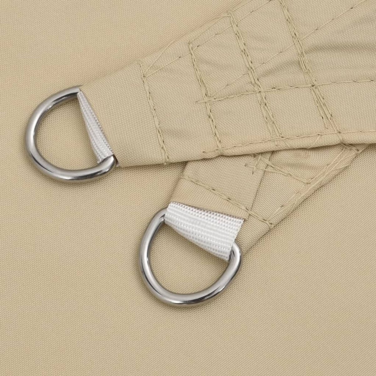 Om Home Toldo rectangular - 2,5 x 3,5 m - Beige - Tejido Oxford - Resistente al agua y con protección UV - Vela de sol con revestimiento de PU - Incluye cuerdas y fijaciones de acero inoxidable