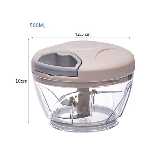 TK Picadora de Ajo Manual, impresora de Alimentación y verduras, Molinillos de Carne, utensilios de cocina, trituradora de Ajo, 500/900ML