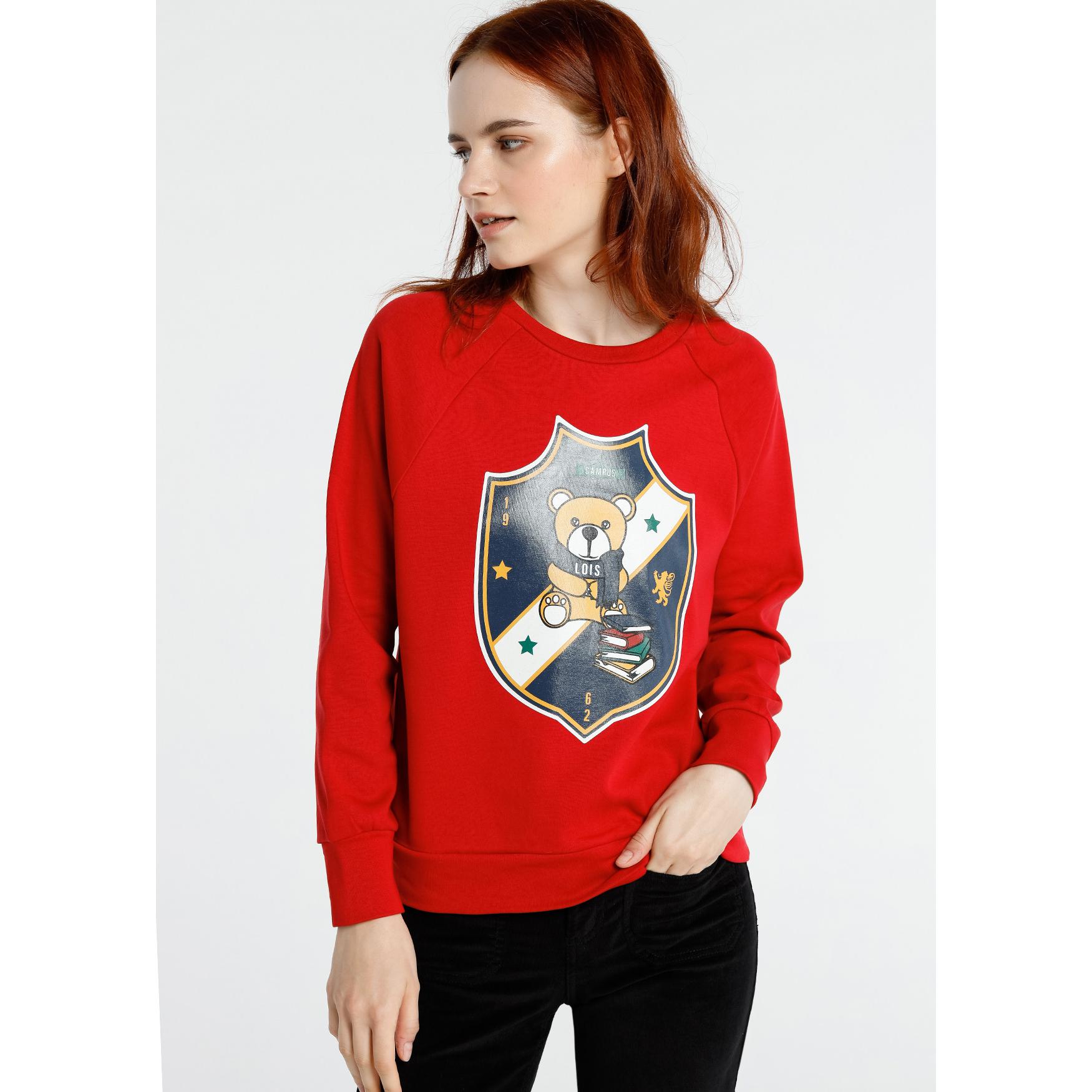 LOIS JEANS - Sudadera Manga Rangla College 62 - Cuello Caja